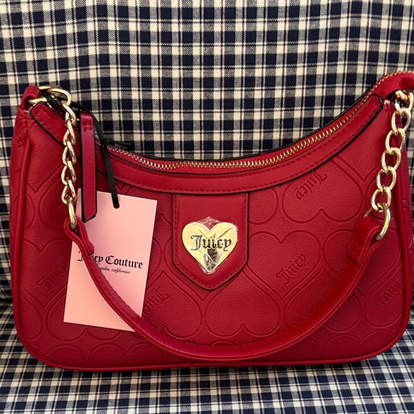 Juicy Couture Handbags - Juicy Couture Bold Red Shoulder Bag